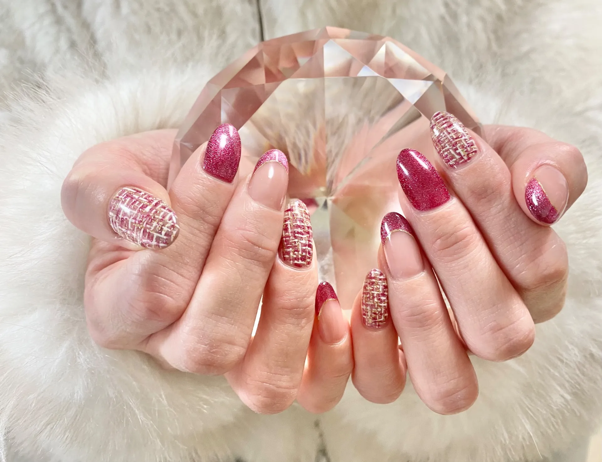 赤のツイード♥️