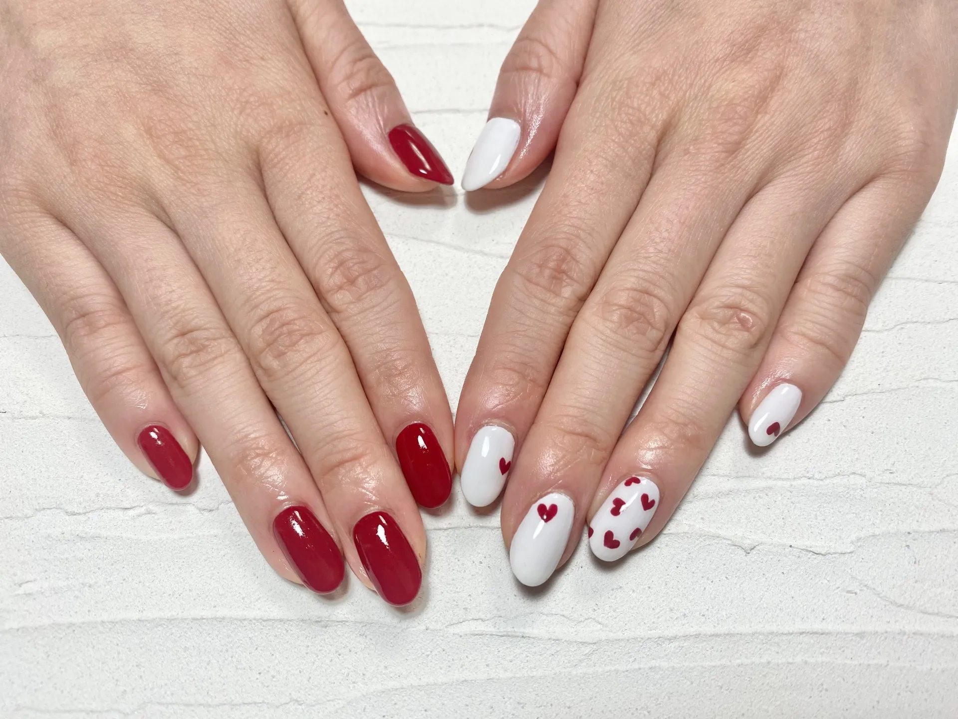 紅白Nail💅
