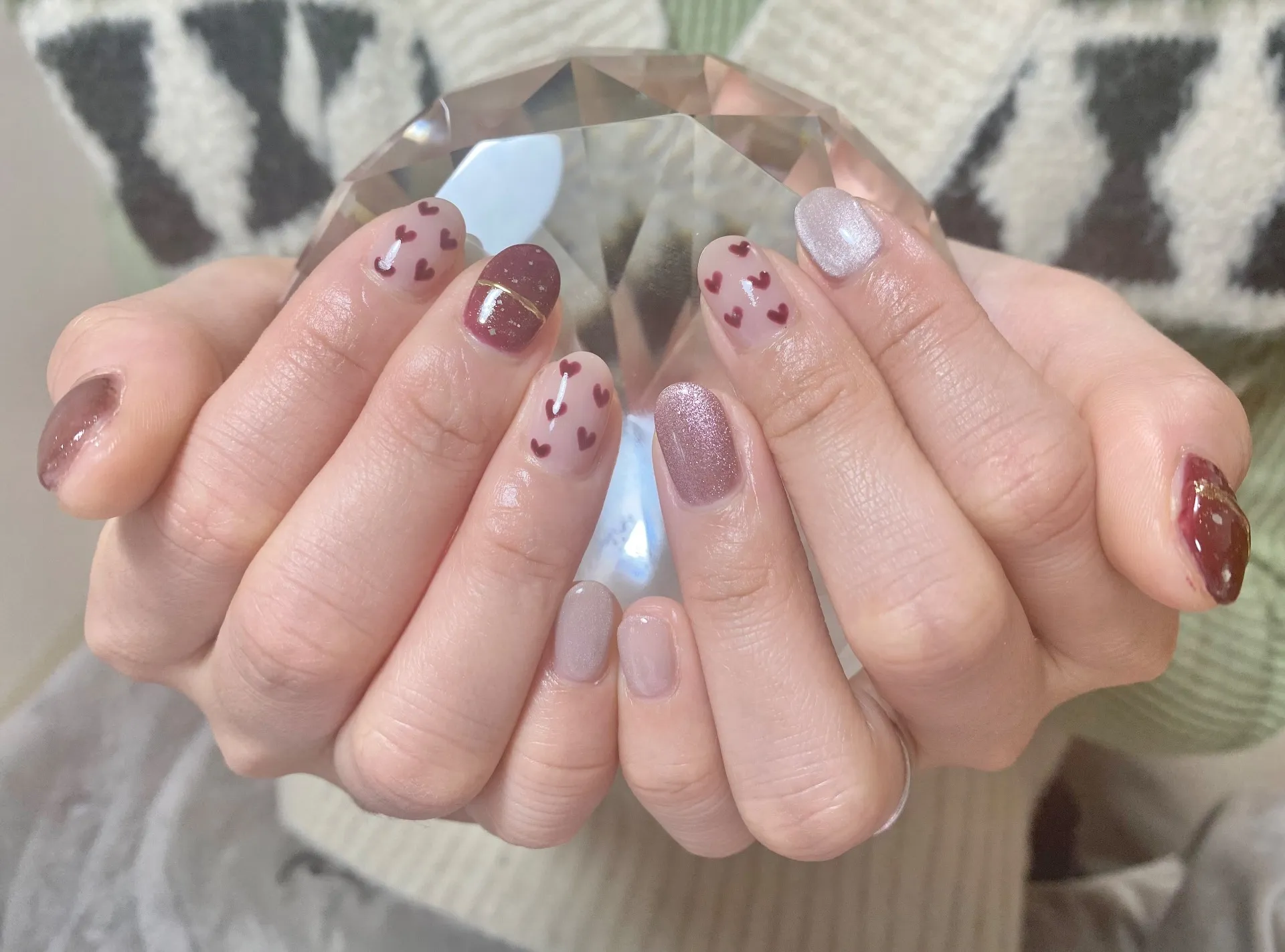 ハート×マグネット×ミラー♥️